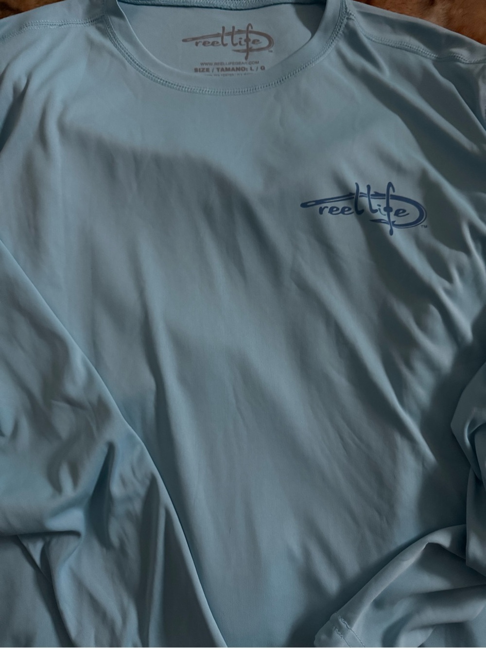 Men's Long Sleeve Performance Shirt - Light Blue